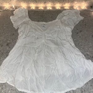White babydoll top
